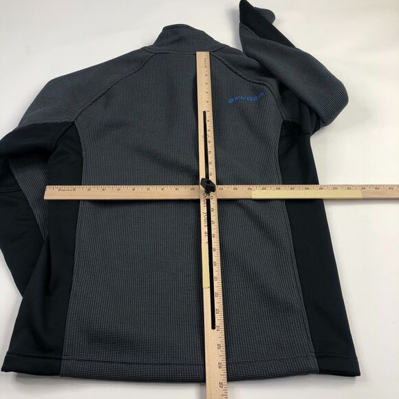 Spyder Medium Gray 2 Toned 1/2 Zip Pullover Fleece Sweater LOOKS WORN ONCE - Picture 2 of 10